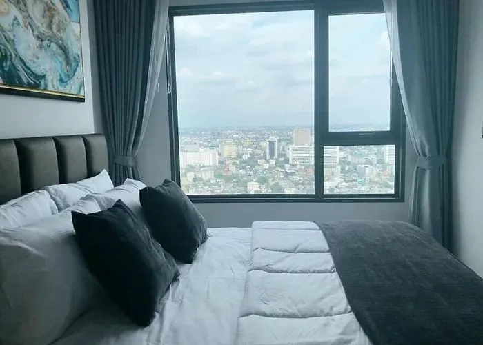 1 Bedroom Plus@42th Fl /2-3 Min Walk To Bts Mrt Ladprao Appartamento *