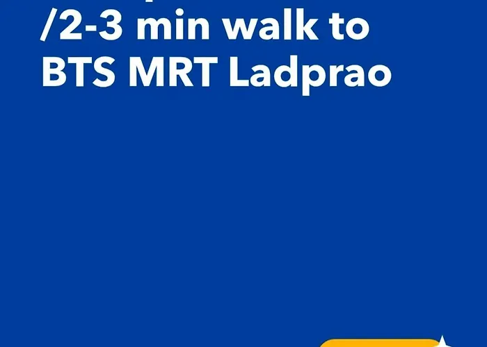 1 Bedroom Plus@42th Fl /2-3 Min Walk To Bts Mrt Ladprao